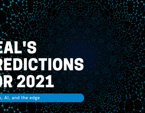 Neal predictions for 2021 with blue data points