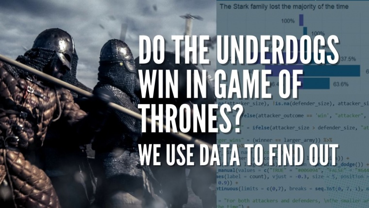 Do the underdogs win in Game of Thrones? We use data to find out - Feature image