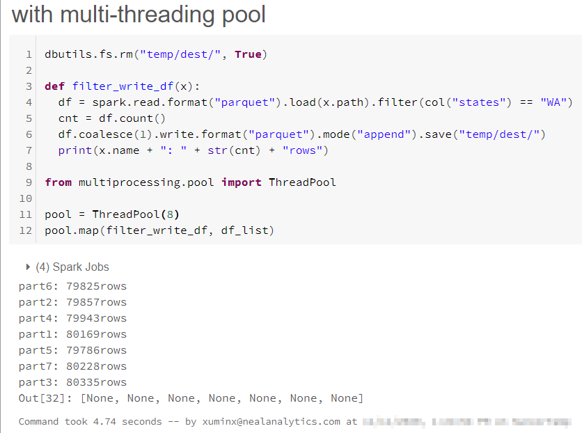 Multi-threading pool - Databricks tutorial