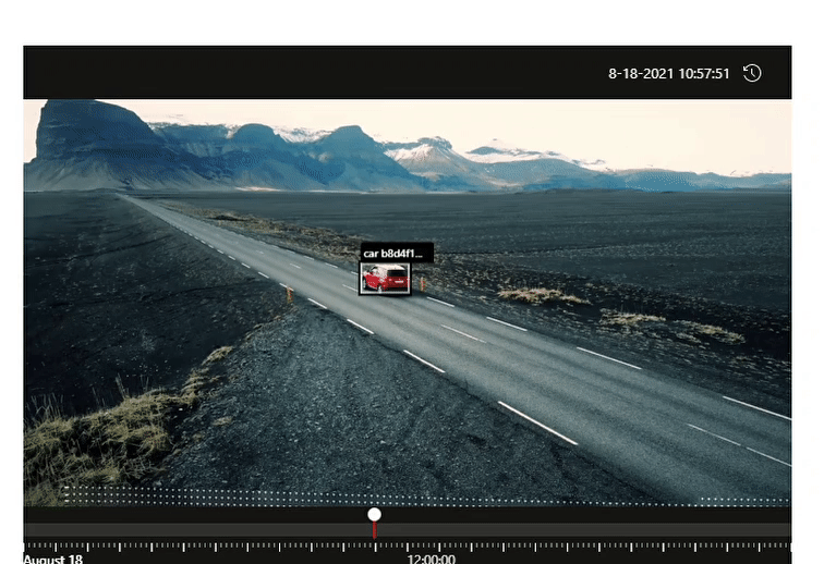 Vehicle detection in real-time using AVA player