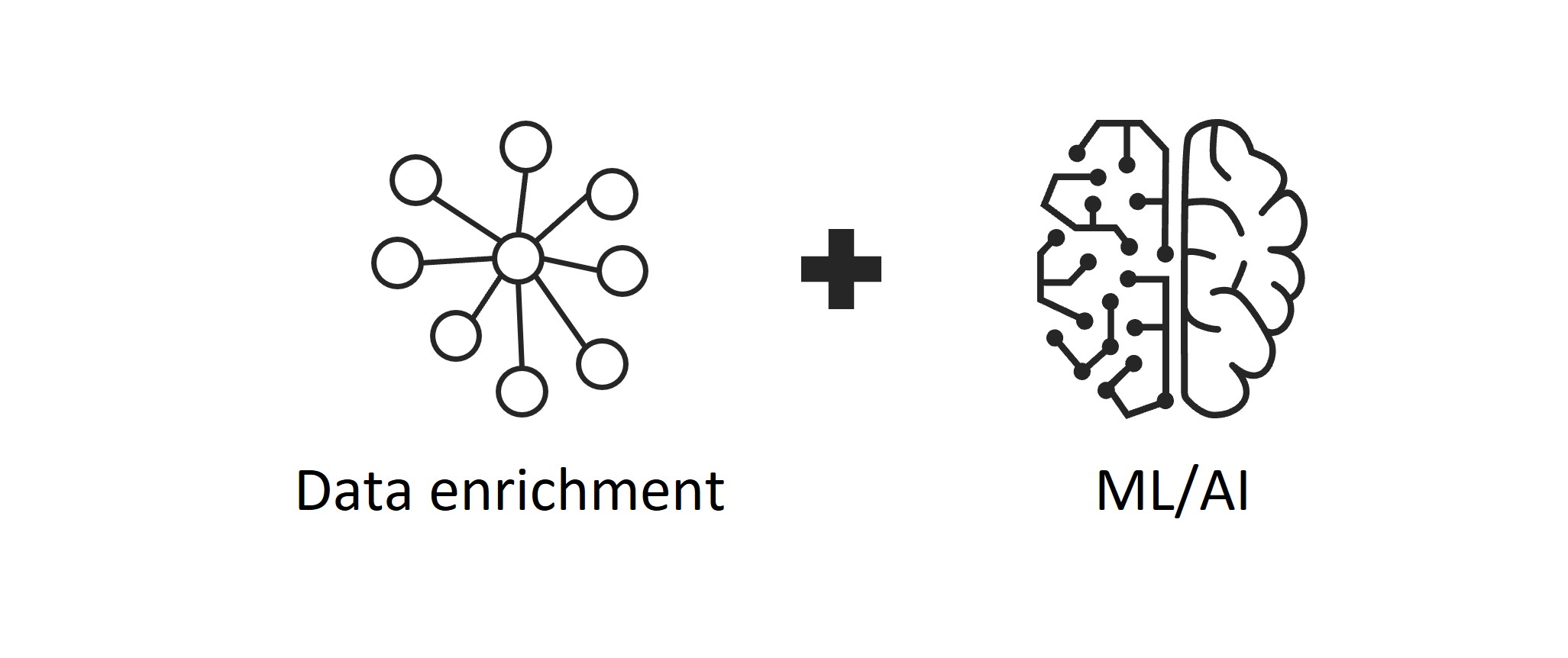 Data enrichment and ML - AI icon