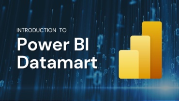 Power BI icon and text "Introduction to Power BI Datamart"